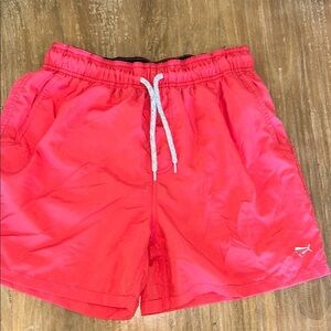 Southern Lure Mens Swim Trunks Coral Pink Mesh Lined Pockets Size Medium